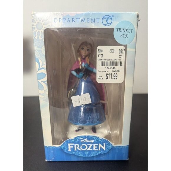 Department 56 Frozen Trinket Box Anna 5in -New- - Picture 1 of 6